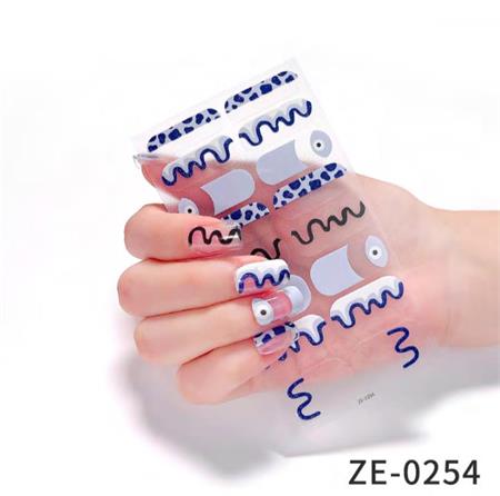 funny creative eye pattern nail wraps