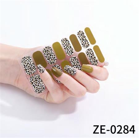 wild leopard print nail wraps