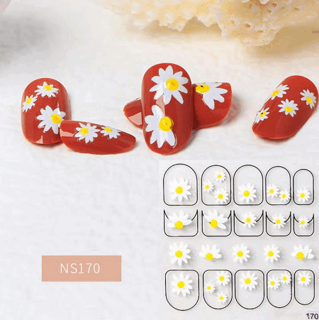 flower nail sticker 2