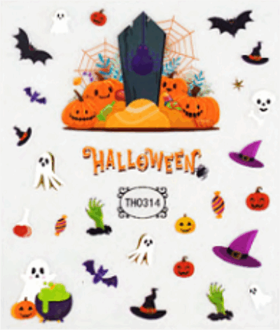 halloween nail stickers